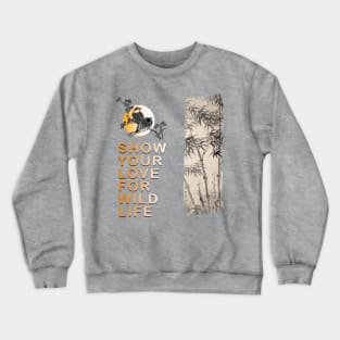 Show your love for wildlife Crewneck Sweatshirt